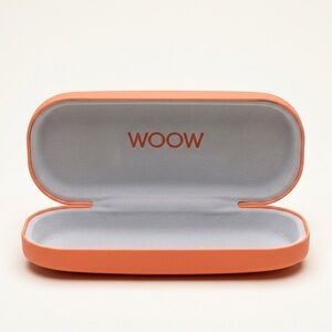 WOOW Orange Eyeglasses Sunglasses Hard Case Travel Protective Case
